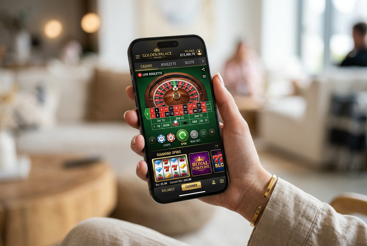 Modern casino gaming on a mobile phone