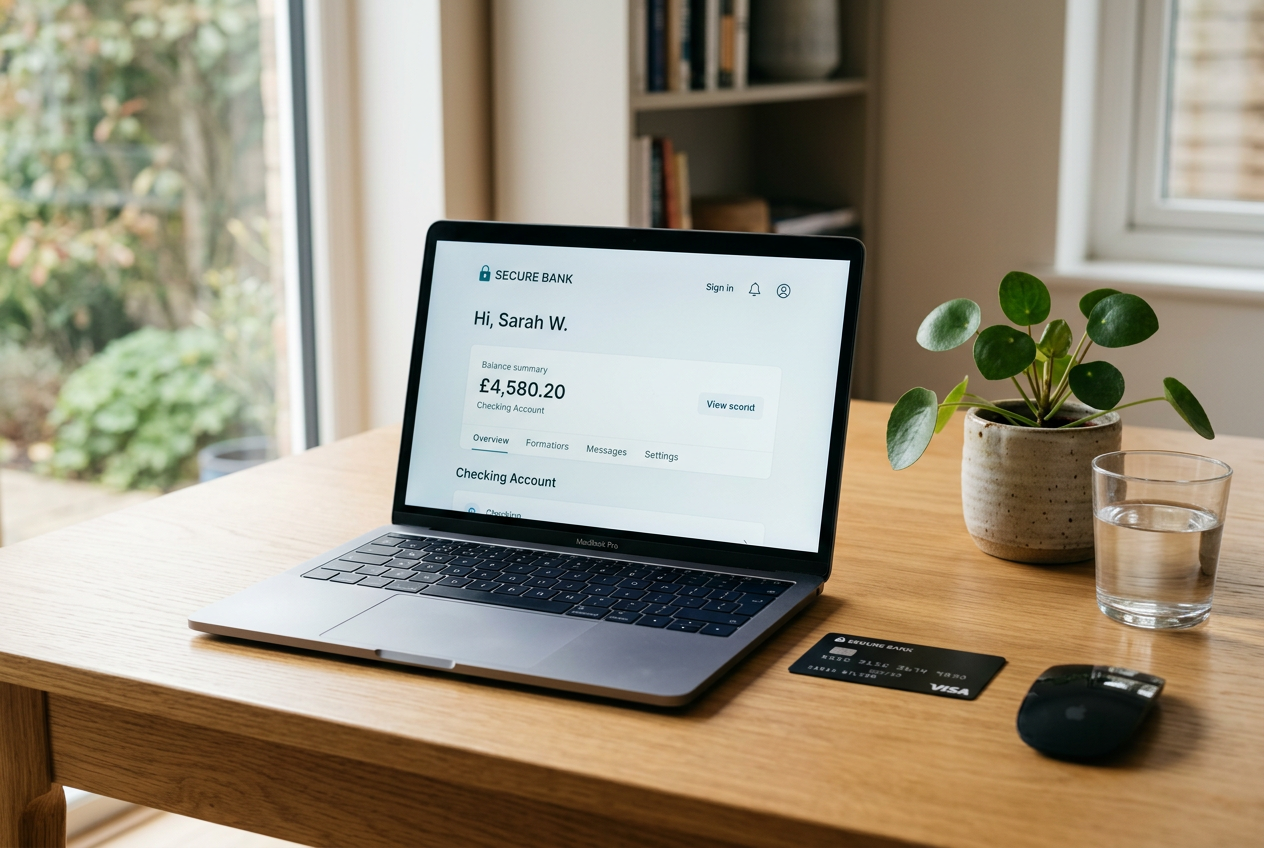 Secure digital payment illustration